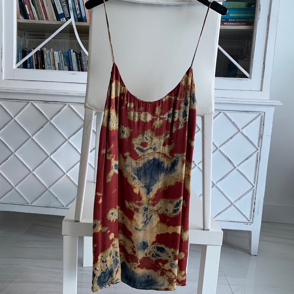 Planet blue tye dye dress